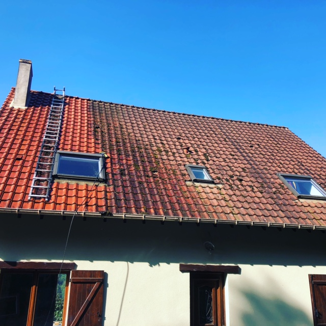 démoussage de toiture